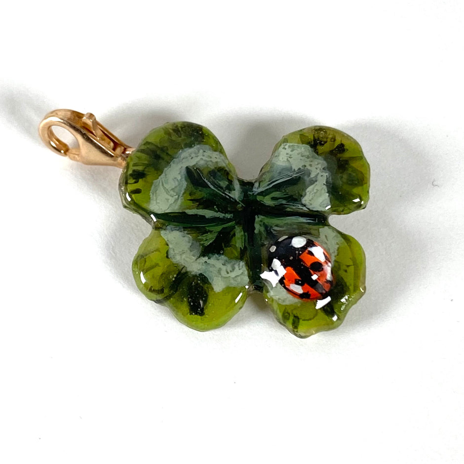 Ciondolo Di Vero Quadrifoglio Portafortuna. - Gioielli - Ciondoli - Foto 1