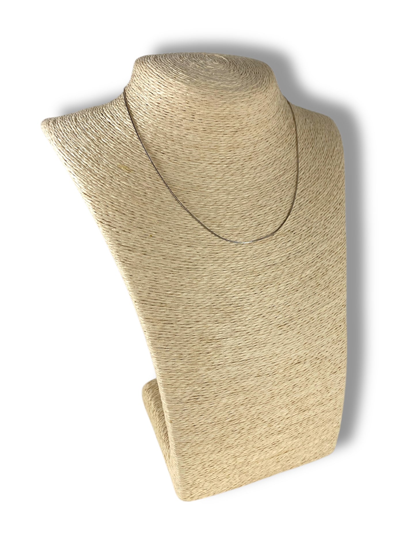 Catenina maglia quadrata, argento 925, 45 cm.