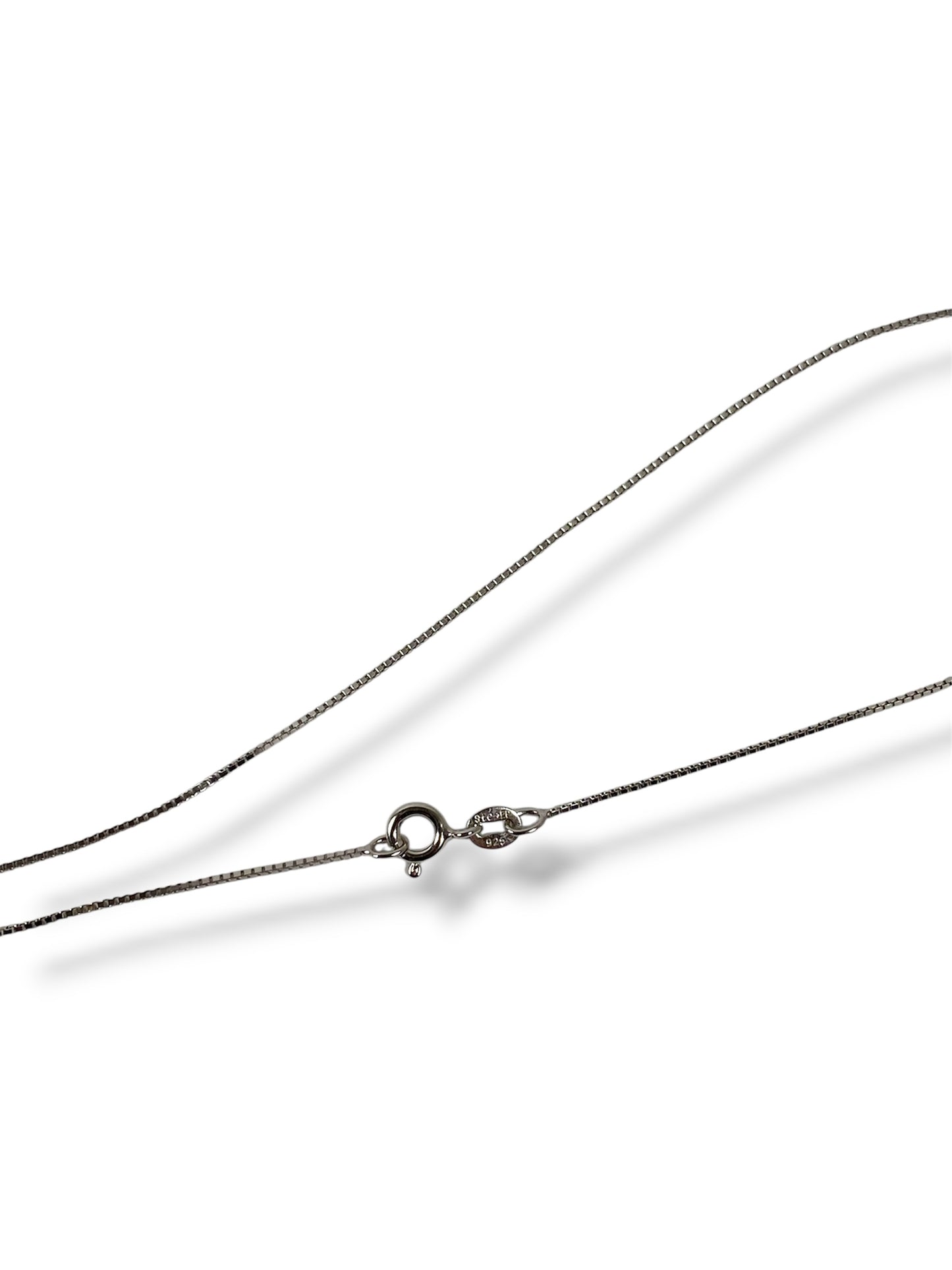 Catenina maglia quadrata, argento 925, 45 cm.