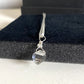 Ciondolo con Diamante di Herkimer e filo in argento 925. B1