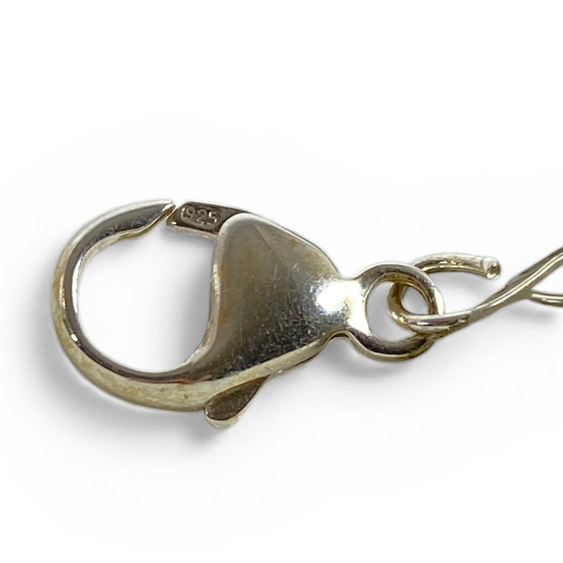 Ciondolo con quadrifoglio e gancio in argento